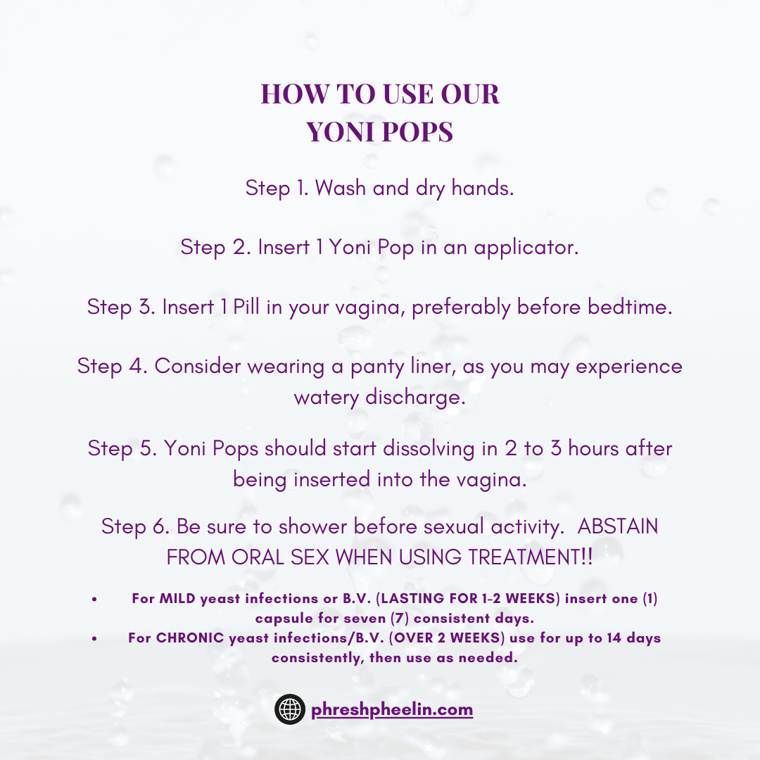 Yoni Pop-Menses Support- Balance pH- Libido Support- Balance Hormones-Dryness