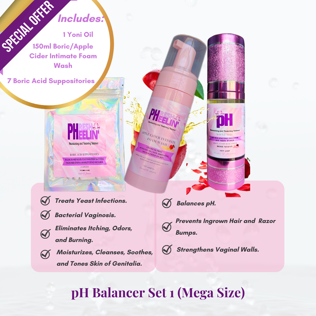 pH Balancer Set (Megasize) – Your Complete Feminine Care Routine for Lasting Freshness & Confidence