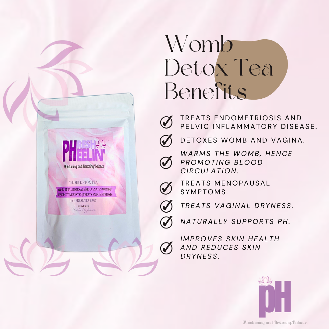 Womb Detox Tea-Women Tonic- Menses Support-Fertility Support-PCOS-Balance Hormones-Balance pH