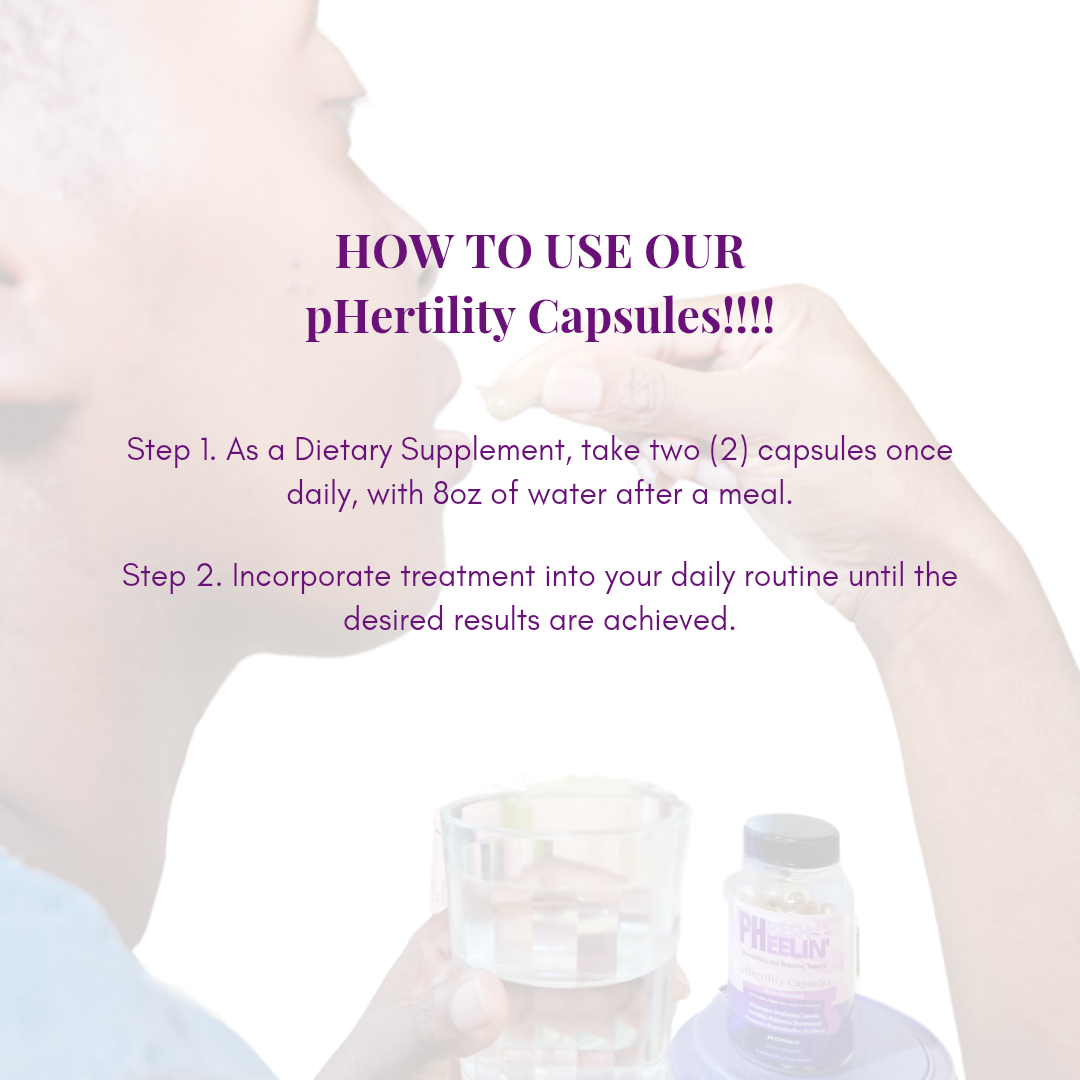 pHresh pHeelin' pHertility Capsules – Natural Fertility Support with Myo-Inositol & Herbs for Hormone Balance, Ovulation & Reproductive Health