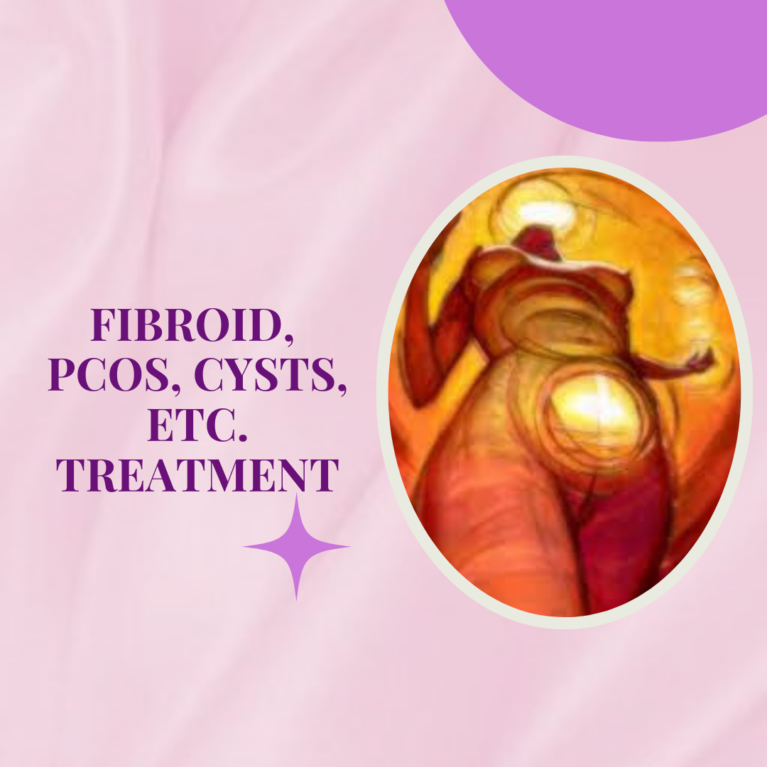 Treatment for individuals suffering from fibroids, PCOS, endometriosis, etc.