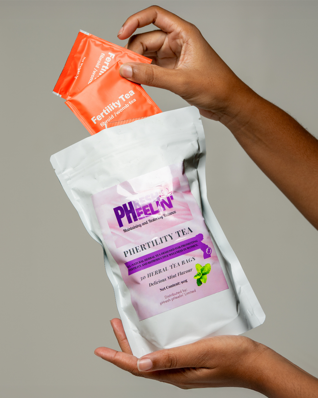 pHertility Tea-Organic Tea for Women to Boost Fertility, Support Menstrual Cycle & Hormone Balance, Contains Vitex, Mint Flavor