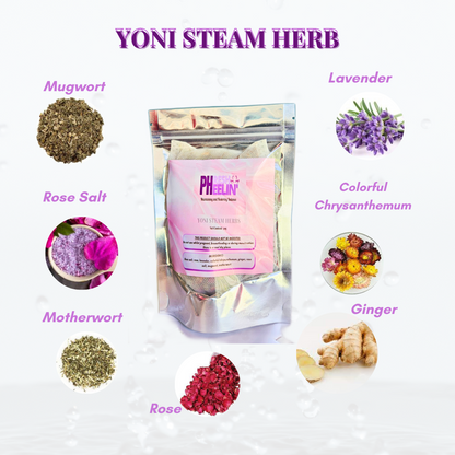 pHresh pHeelin' Yoni Steam Herbs (30g)- 100% Natural Vaginal Steam-2 Steam Sessions-