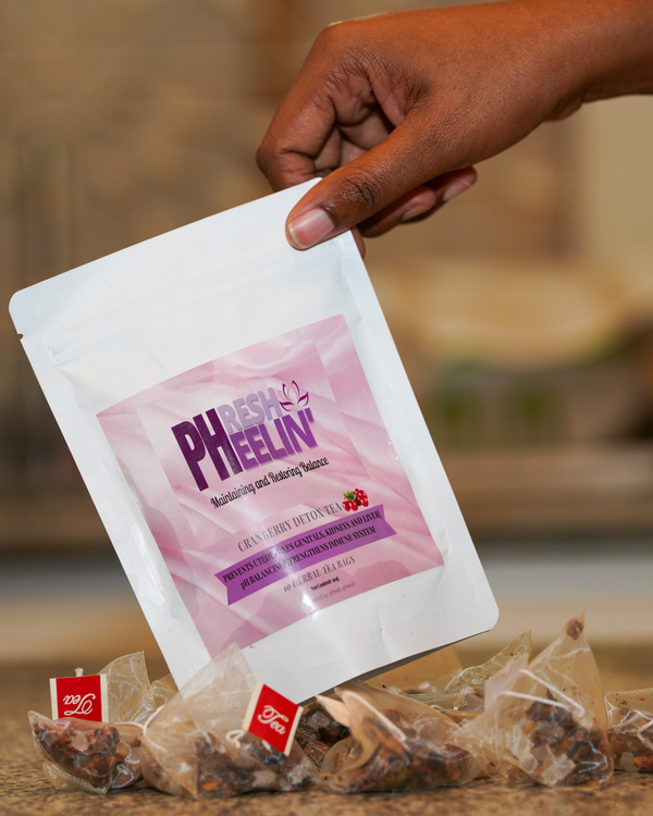 Cranberry Detox Tea - Natural UTI, Urinary Tract, pH Balance & Daily Detox Support