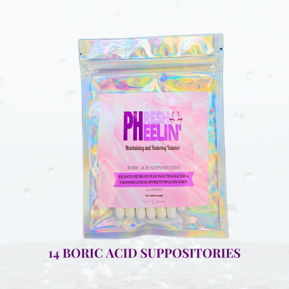 Boric Acid Suppositories (600mg)- Supports Healthy pH Balance