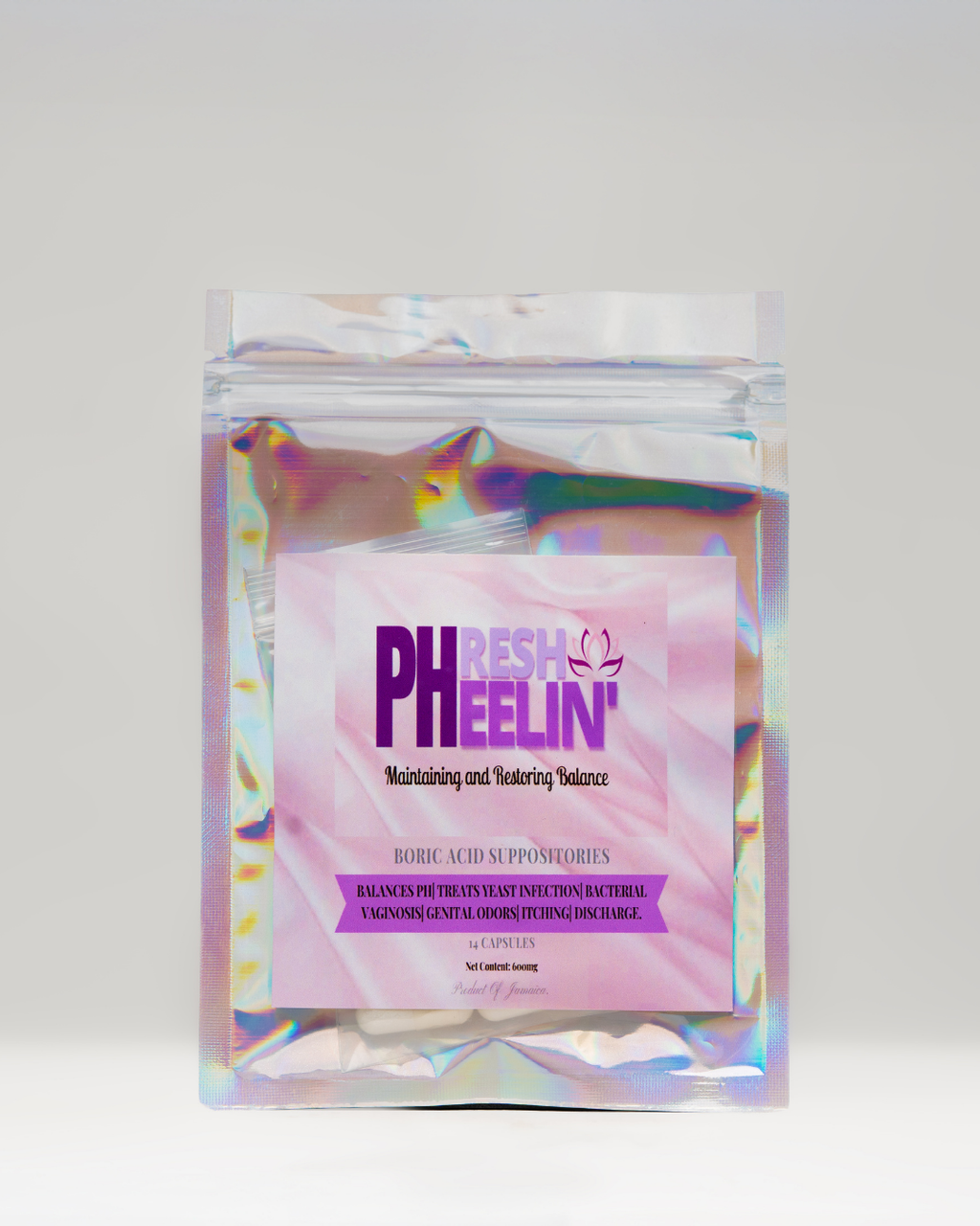 Boric Acid Suppositories - Vaginal pH Balance, BV & Yeast Infection Support