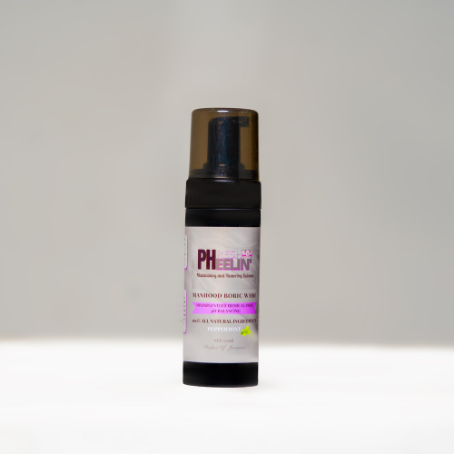 Manhood Boric Wash-Mint Boric Acid Hygienic Cleanser for Male Odor, pH Balance & Freshness