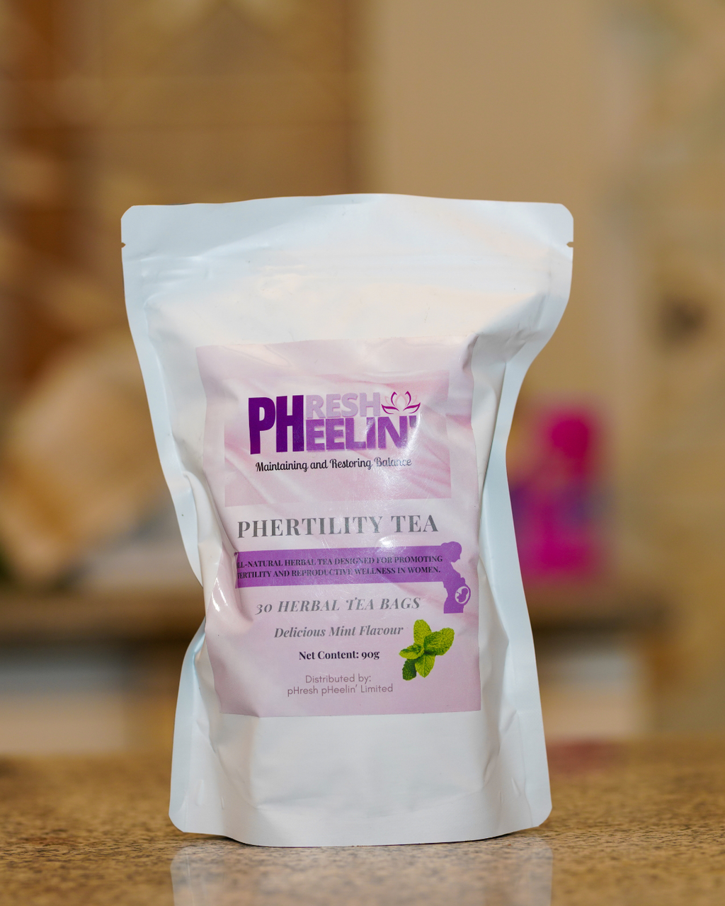 pHertility Tea-Organic Tea for Women to Boost Fertility, Support Menstrual Cycle & Hormone Balance, Contains Vitex, Mint Flavor