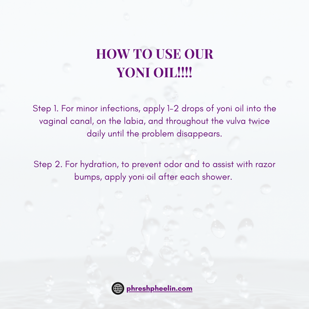 Yoni Oil-All-Natural Vaginal Moisturizer for pH Balance, Odor Control, Razor Bumps & Vulvar Comfort