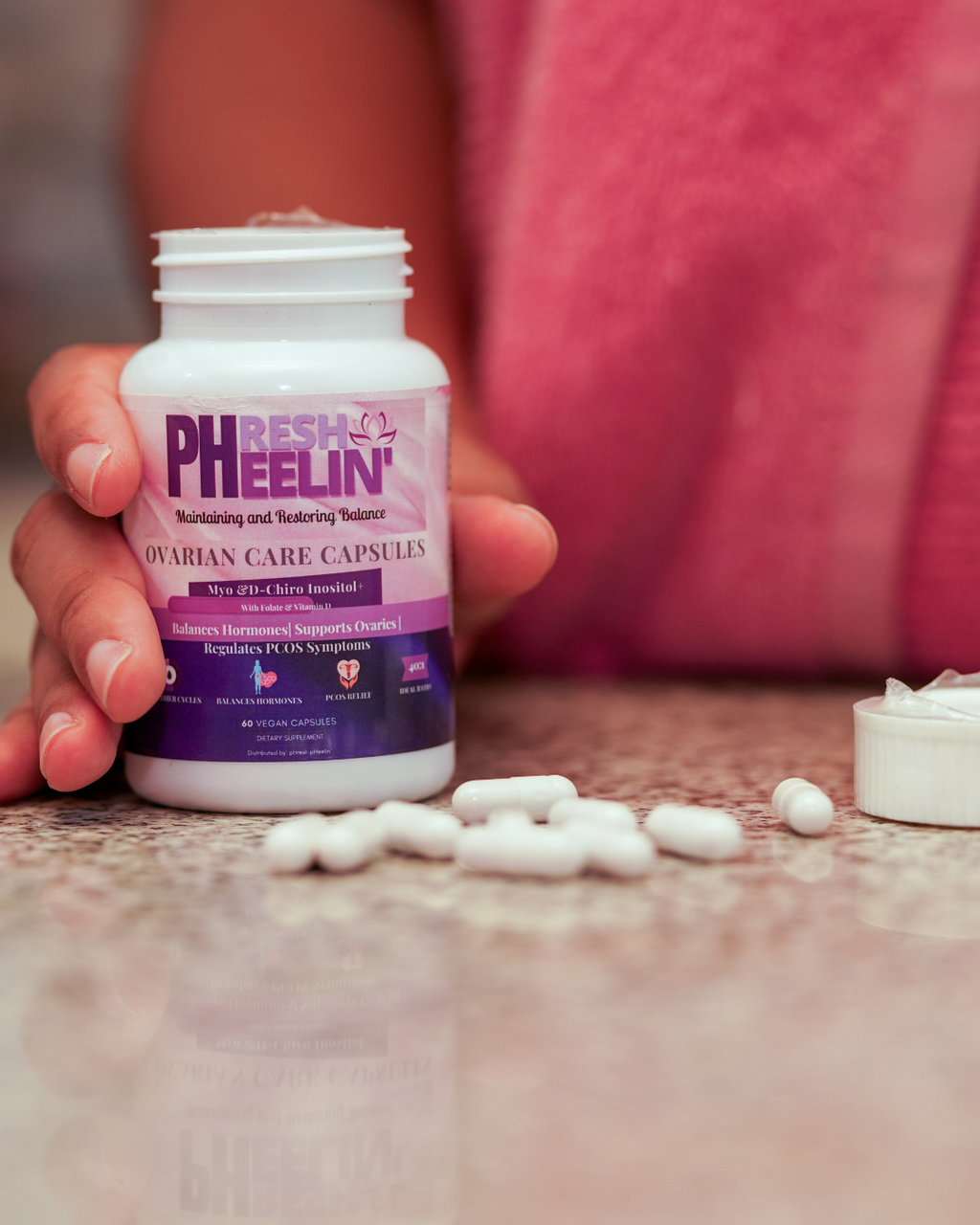 Ovarian Care Capsules - Natural PCOS, Hormonal Balance, Menstrual & Conception Support with Myo-Inositol & D-Chiro Inositol