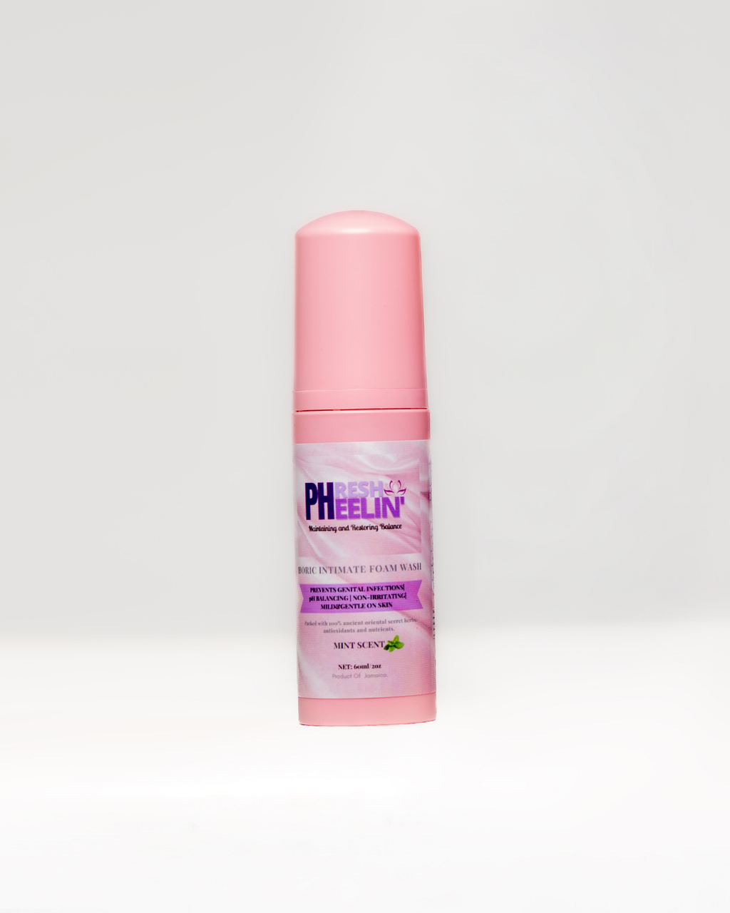 Boric Intimate Foam Wash - Gentle Vaginal Cleanser for pH Balance, BV, Yeast, Itching & Odor Support