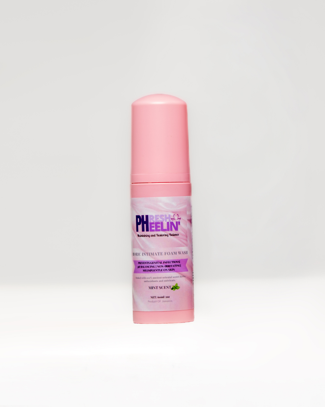 Boric Intimate Foam Wash - Gentle Vaginal Cleanser for pH Balance, BV, Yeast, Itching & Odor Support