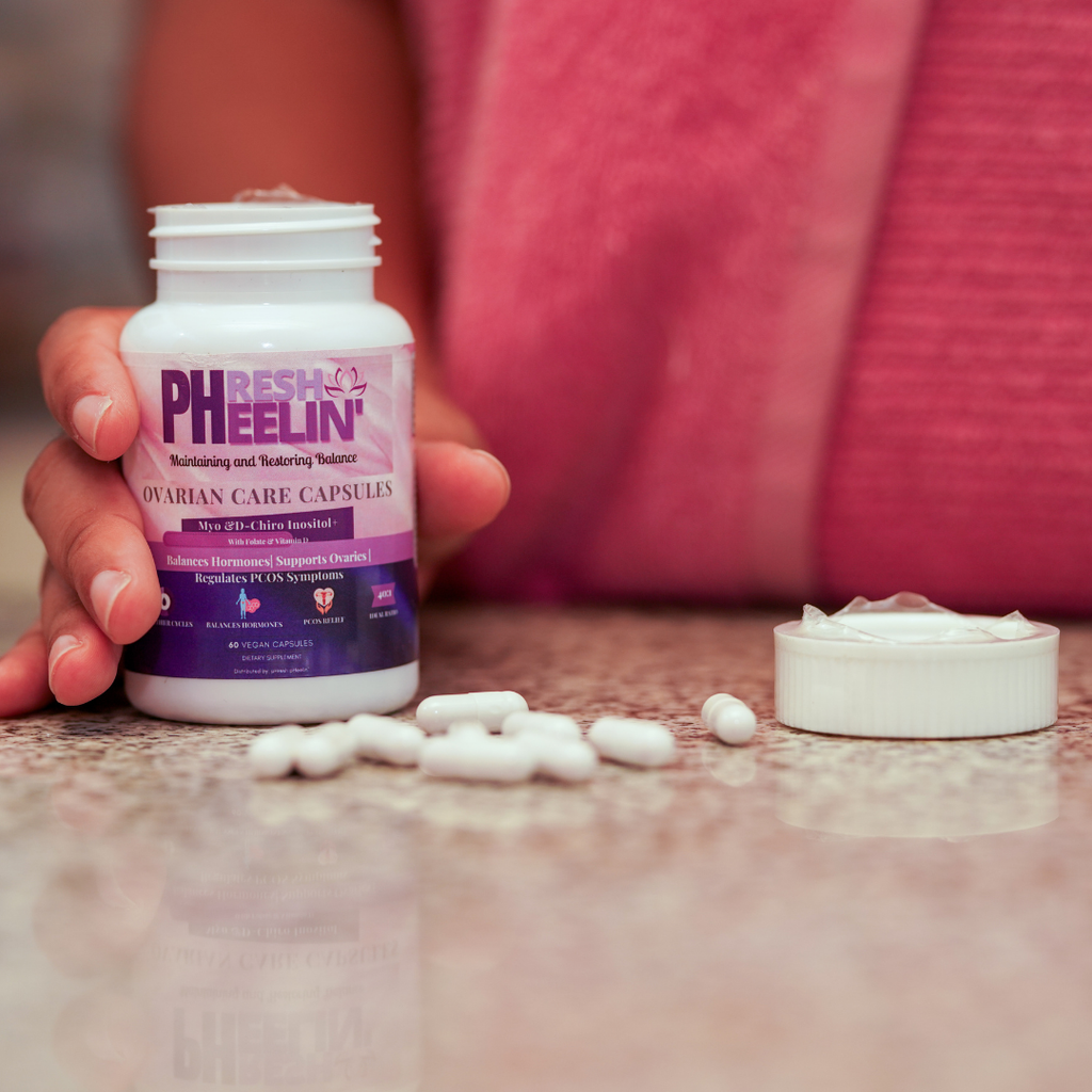 Ovarian Care Capsules - Natural PCOS, Hormonal Balance, Menstrual & Conception Support with Myo-Inositol & D-Chiro Inositol