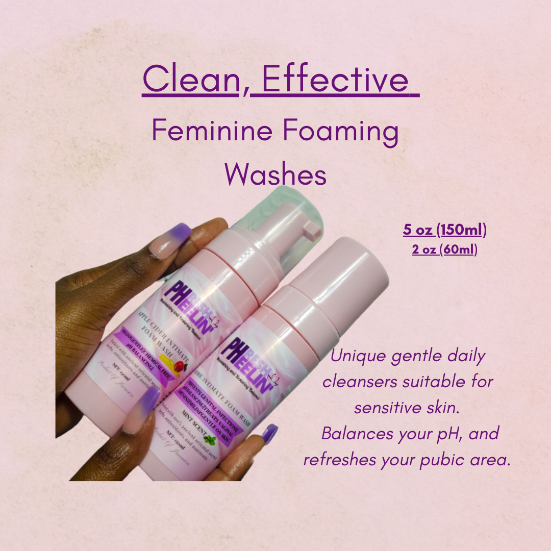 Boric Intimate Foam Wash/Feminine Foam Wash-pH-Balancing-Supports Odor Control- Eliminates Yeast Infection-