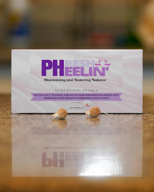 Yoni Detox Pearls - Herbal Vaginal Detox for PCOS, Fibroids, Fertility & pH Balance