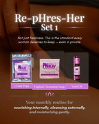Re-pHres-Her Set – Yoni Pops, Yoni Oil & Vaginal Cleansing Soap for Feminine Freshness, Vaginal Dryness, pH Balance & Hormonal Support