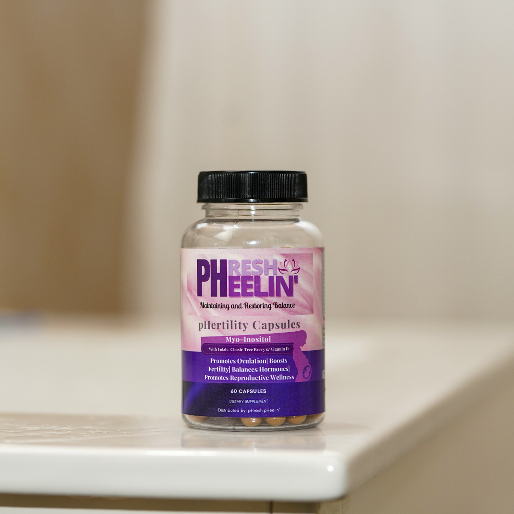 pHertility Capsules –Natural Fertility Support with Myo-Inositol & Herbs for Hormone Balance, Ovulation & Reproductive Health