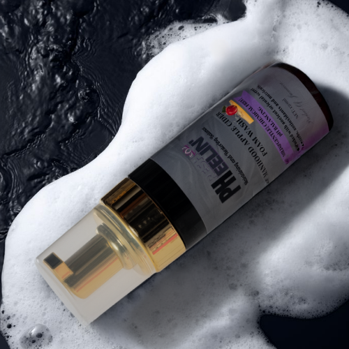 Manhood Apple Cider Foam Wash -Natural Men's Intimate Wash with Tea Tree Oil - Rids Bad Odor, Itching, Irritation & pH Balancing