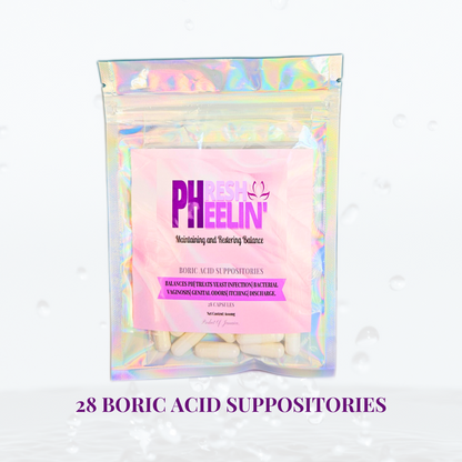 Boric Acid Suppositories (600mg)- Supports Healthy pH Balance