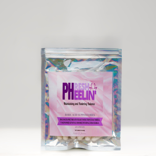 Boric Acid Suppositories - Vaginal pH Balance, BV & Yeast Infection Support