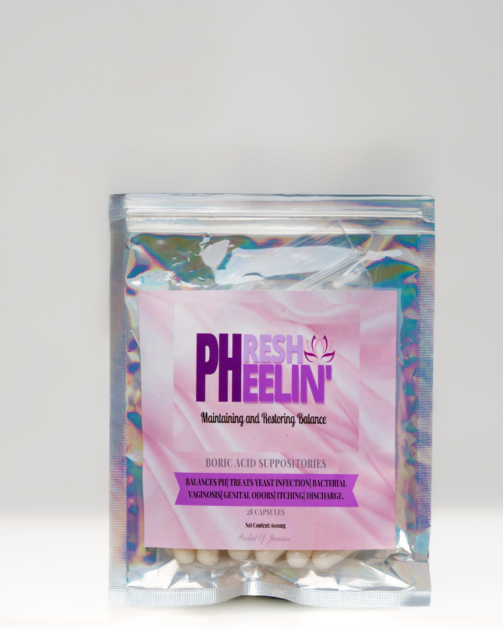 Boric Acid Suppositories - Vaginal pH Balance, BV & Yeast Infection Support