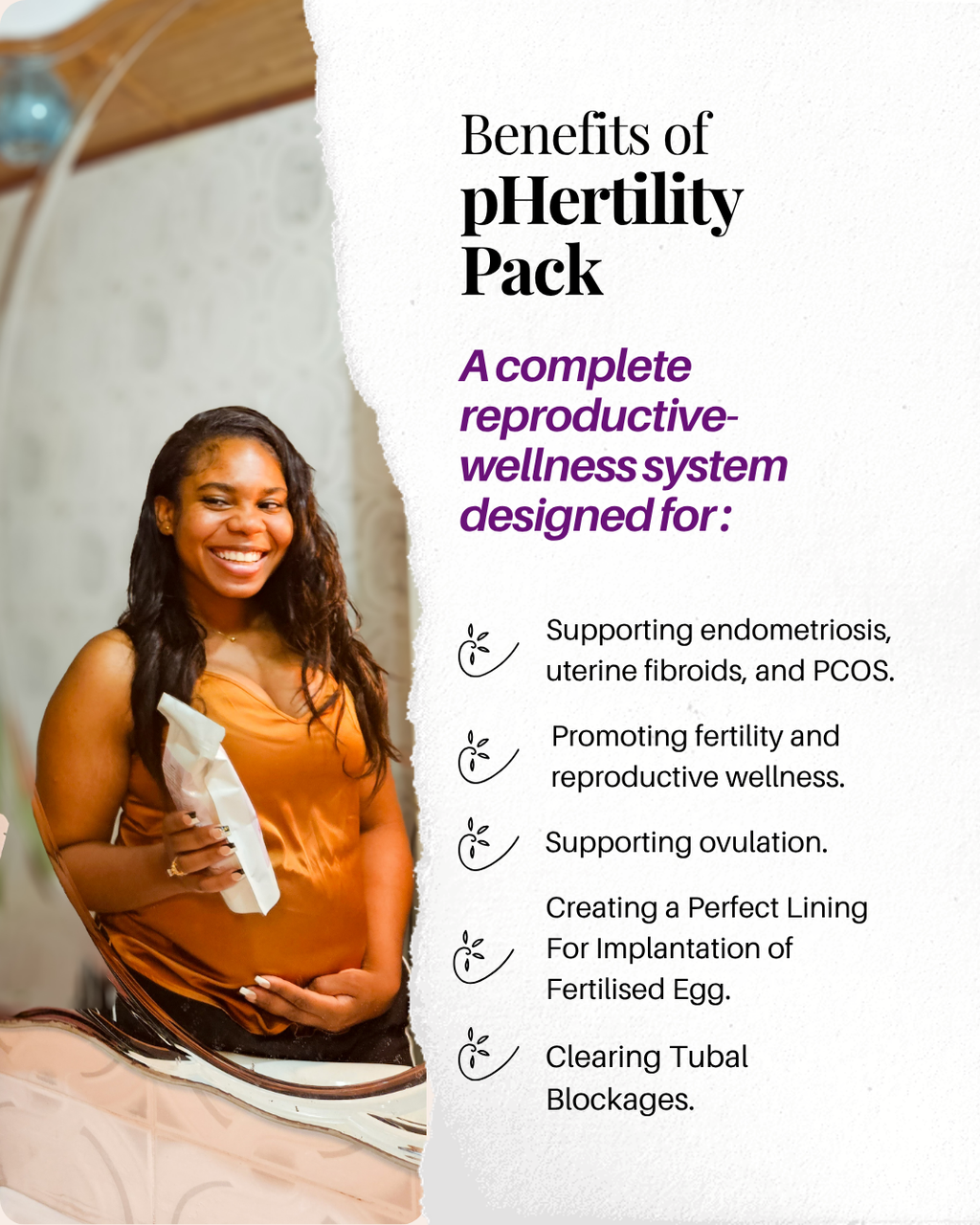 pHertility Pack- Complete Reproductive, PCOS, Endometriosis, Fibroid, Tubal Blockage, Hormonal Balance & Conception Support System