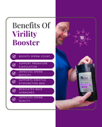 Virility Booster - Natural Male Fertility, Libido & Performance Support Supplement with Maca Root