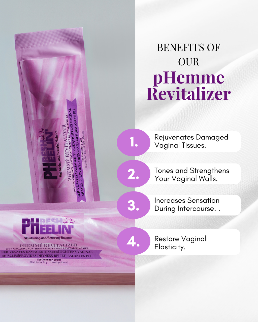 pHemmè Revitalizer – Natural Vaginal Tightening Gel for pH Balance, Intimacy & Confidence
