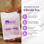Fibroid Tea- Natural Fibroid Shrinker & Drainer, Heavy Bleeding, Bloating & Womb Detox Support