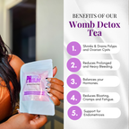 Womb Detox Tea-Natural Womb Cleanse for Heavy Periods, Bloating, PCOS Support, Hormonal Balance & Cycle Support