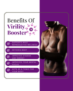 Virility Booster - Natural Male Fertility, Libido & Performance Support Supplement with Maca Root