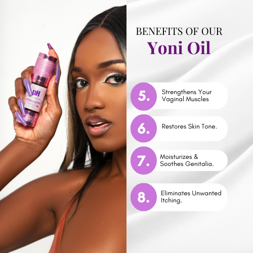 Yoni Oil-All-Natural Vaginal Moisturizer for pH Balance, Odor Control, Razor Bumps & Vulvar Comfort
