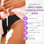 Apple Cider Intimate Foam Wash-Natural pH- Balancing Feminine Wash- yeast infection-razor bumps-bv