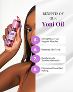 Yoni Oil-All-Natural Vaginal Moisturizer for pH Balance, Odor Control, Razor Bumps & Vulvar Comfort