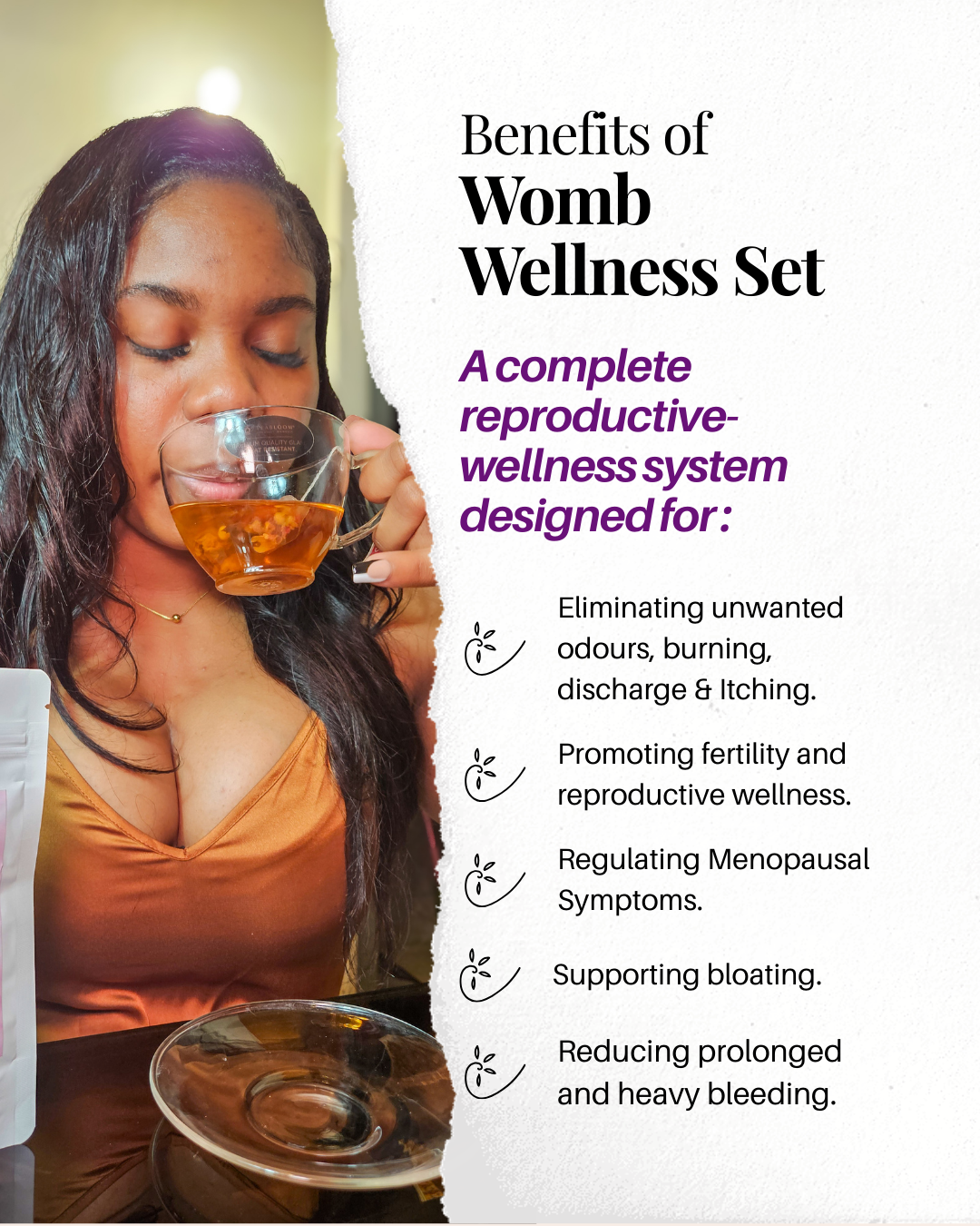 Womb Wellness Sets - Complete PCOS, Hormonal Balance, PID, pH-Detoxifies Womb, Menstrual & Reproductive Support System