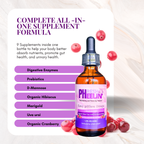 Easy pHlow Drops – Probiotic Prebiotic UTI Brain & Gut Health Support for Women and Men