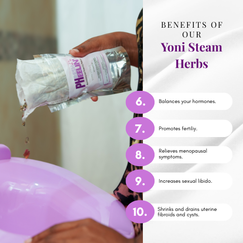 Yoni Steam Herbs – Herbal Womb Steaming for PCOS, Fibroids, Fertility & Menstrual Support