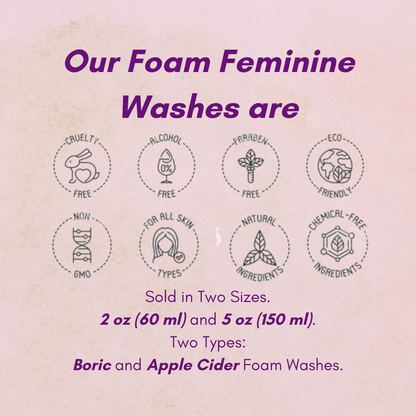 Apple Cider Intimate Foam Wash-Natural pH- balancing Feminine Wash