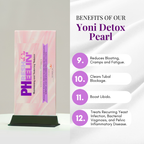 Yoni Detox Pearls - Herbal Vaginal Detox for PCOS, Fibroids, Fertility & pH Balance