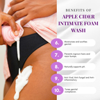 Apple Cider Intimate Foam Wash-Natural pH- Balancing Feminine Wash- yeast infection-razor bumps-bv