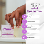 Vaginal Cleansing Soap- Gentle Daily Cleanser for pH Balance, Odor, Razor Bumps & Intimate Freshness