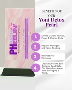 Yoni Detox Pearls - Herbal Vaginal Detox for PCOS, Fibroids, Fertility & pH Balance