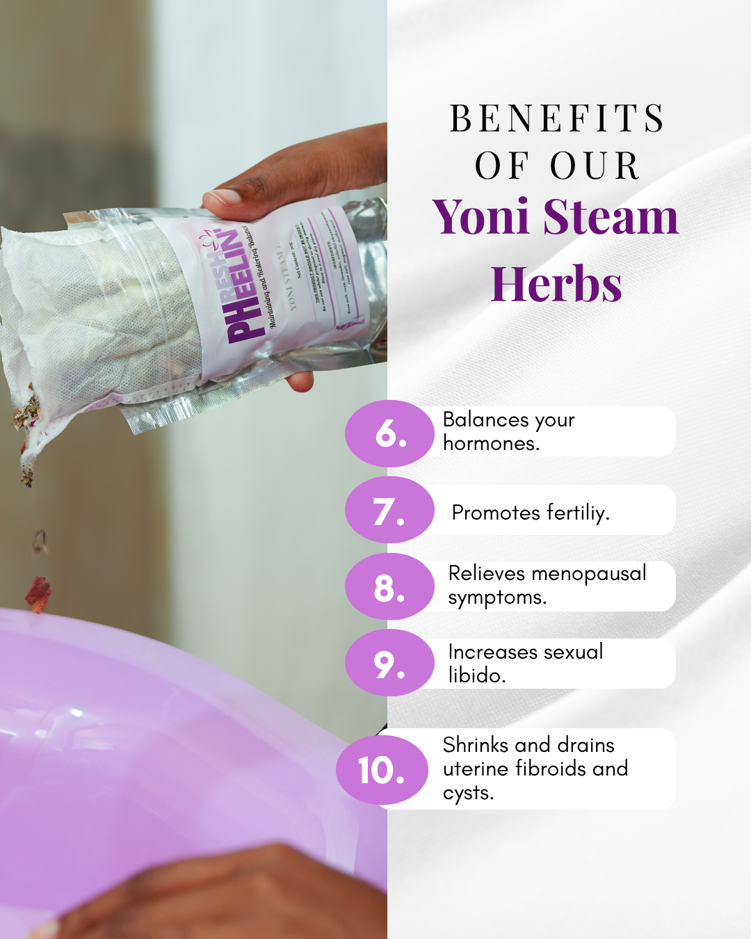 Yoni Steam Herbs – Herbal Womb Steaming for PCOS, Fibroids, Fertility & Menstrual Support