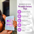Womb Detox Tea-Natural Womb Cleanse for Heavy Periods, Bloating, PCOS Support, Hormonal Balance & Cycle Support