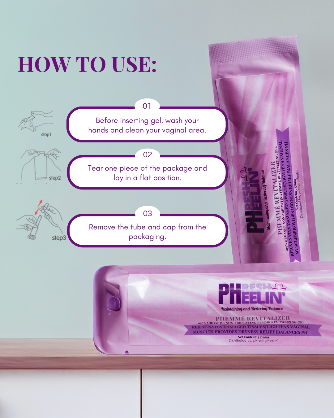 pHemmè Revitalizer – Natural Vaginal Tightening Gel for pH Balance, Intimacy & Confidence
