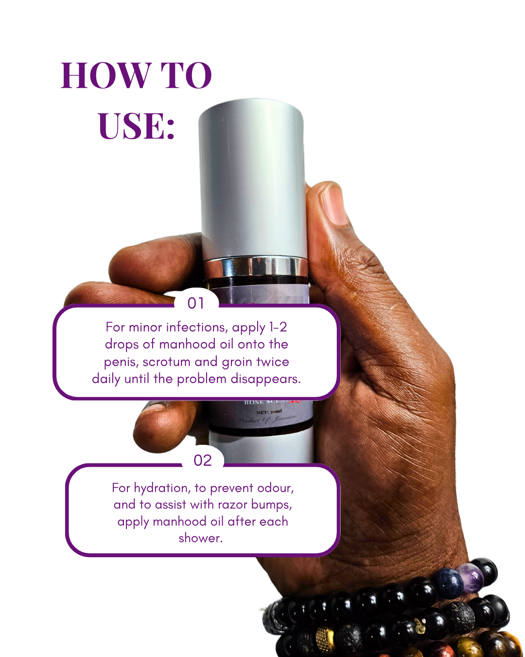Manhood Oil -Natural Men’s Intimate Moisturizing Oil for Odor Control, pH Balance & Comfort