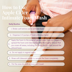 Apple Cider Intimate Foam Wash-Natural pH- Balancing Feminine Wash- yeast infection-razor bumps-bv