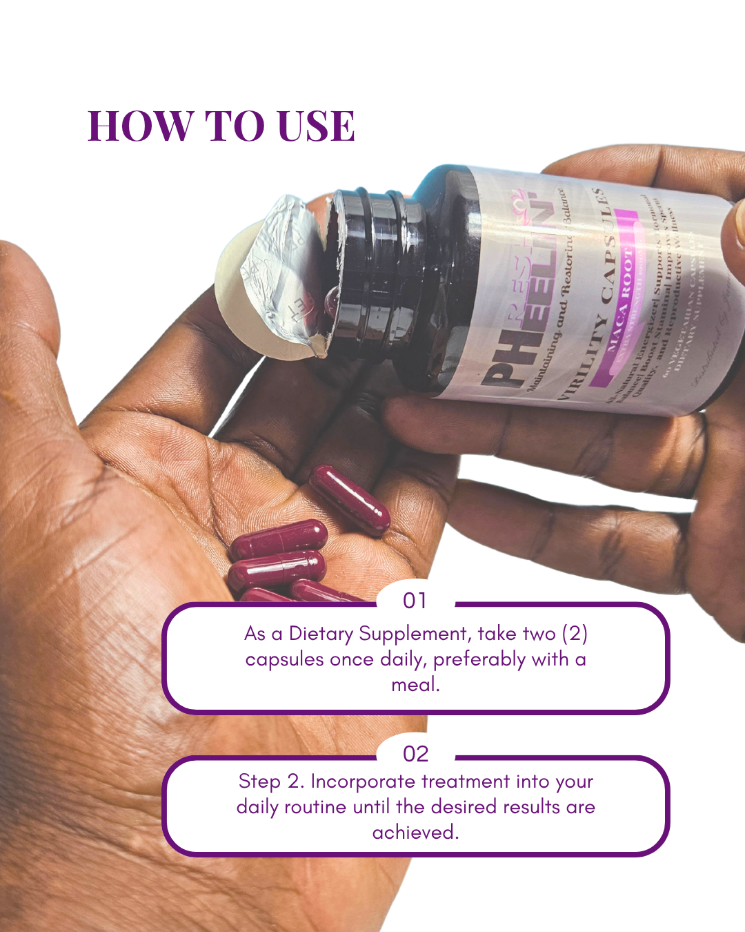 Virility Capsules - Natural Male Fertility, Libido & Performance Support with Maca Root