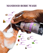 Manhood Boric Wash-Mint Boric Acid Hygienic Cleanser for Male Odor, pH Balance & Freshness