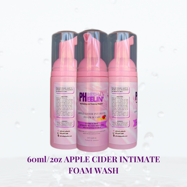 Apple Cider Intimate Foam Wash-Natural pH- Balancing Feminine Wash- yeast infection-razor bumps-bv